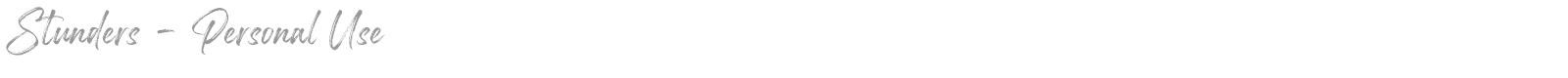 Stunders font preview